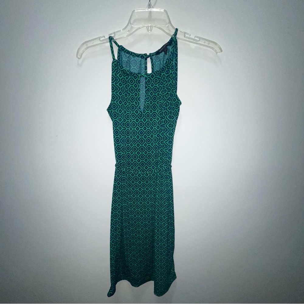 BANANA REPUBLIC Dress | Size: XXS Petite, Color: Navy & Green Casual